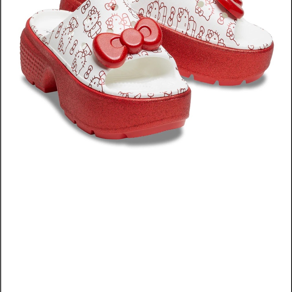 Hello Kitty Platform Crocs